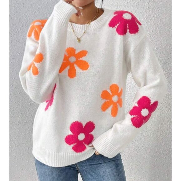 Women's Drop Shoulder Loose Fit Sweaters Set of 3 Size Small - Picture 4 of 16